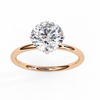 Rose Gold Round Brilliant Solitaire Diamond Engagement Ring