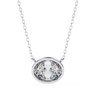 Round Bezel-Set Solitaire Pendant