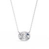 Round Bezel-Set Solitaire Pendant
