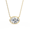Round Bezel-Set Solitaire Pendant