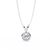 White Gold Round Brilliant Solitaire Diamond Pendant