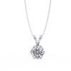 White Gold Round Brilliant Solitaire Diamond Pendant