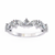 White Gold Marquise & Round Diamond Alternating Band Ring