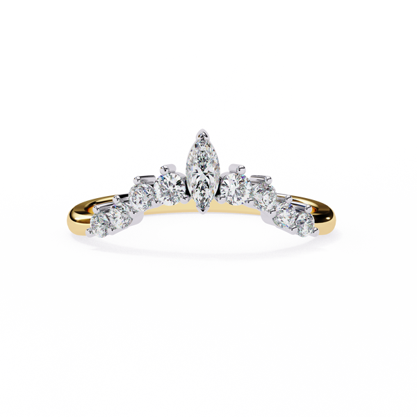 Natural Diamond Marquise Crown Band