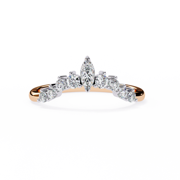 Natural Diamond Marquise Crown Band