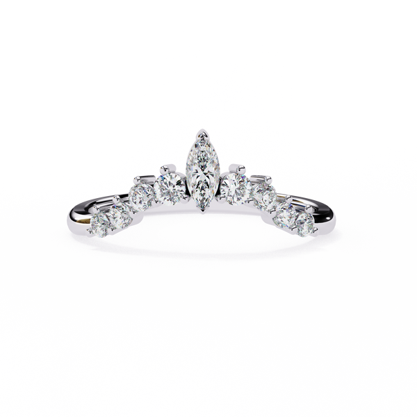 Natural Diamond Marquise Crown Band