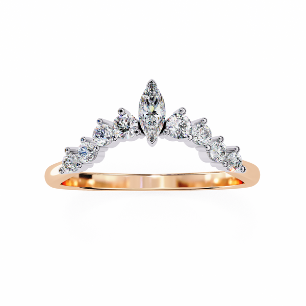 Natural Diamond Marquise Crown Band