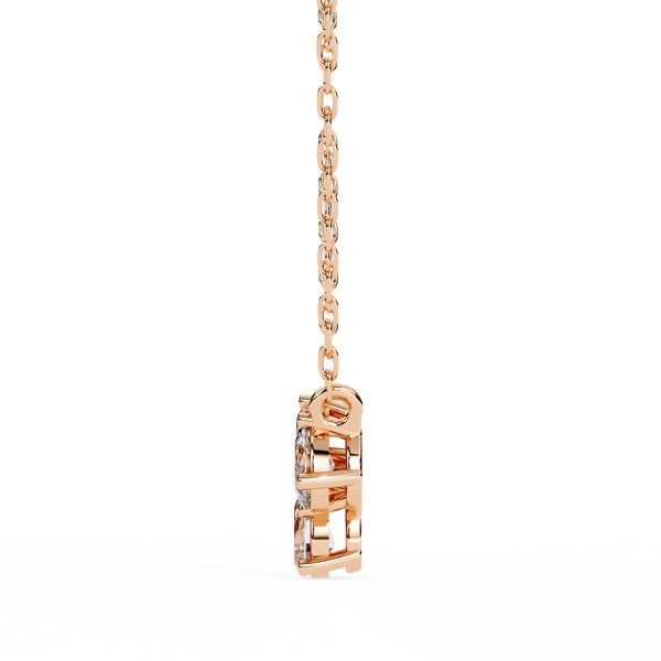 Trio Mixed-Cut Natural Diamond Cluster Pendant
