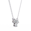 Trio Mixed-Cut Natural Diamond Cluster Pendant