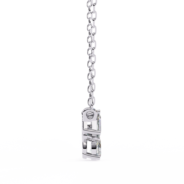 Trio Mixed-Cut Natural Diamond Cluster Pendant