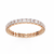 Rose Gold Round Diamond Shared Prong Full Eternity Band Ring