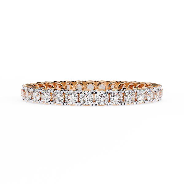 Round Diamond Wedding Band