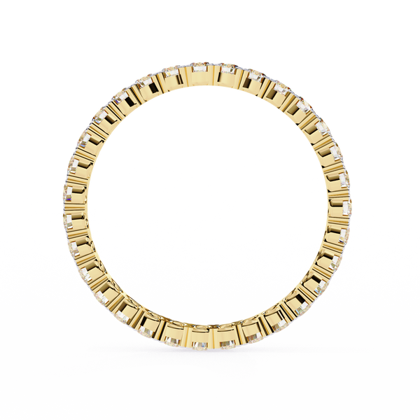 Round Diamond Wedding Band