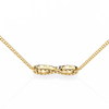 Round Diamond Gold Infinity Pendant