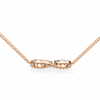 Round Diamond Gold Infinity Pendant