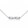 Round Diamond Gold Infinity Pendant