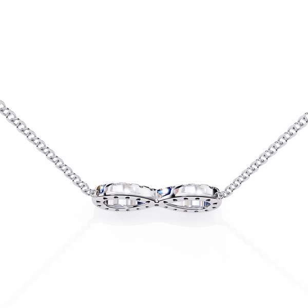 Round Diamond Gold Infinity Pendant
