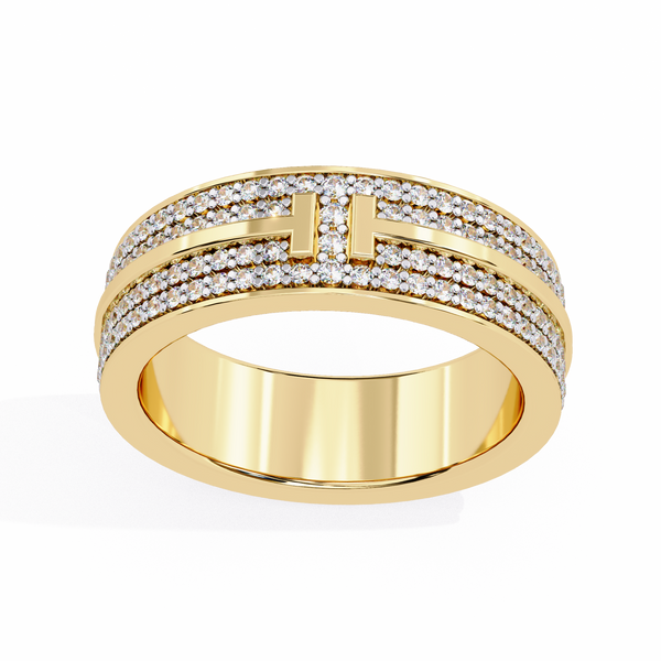 Micro Pave Wedding Banda