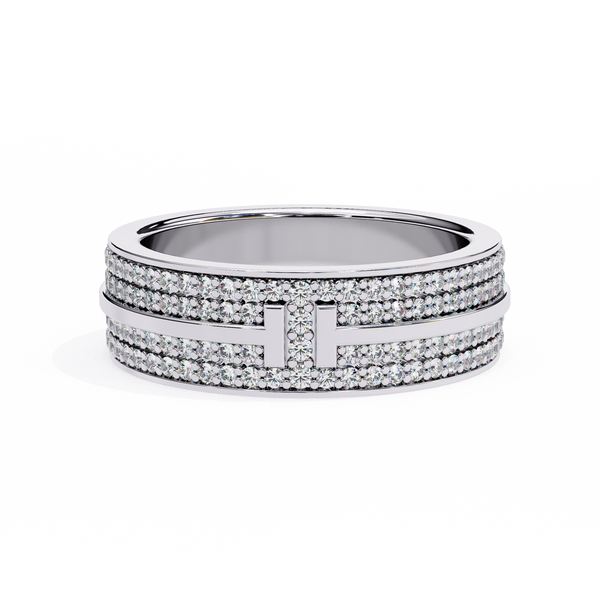 Micro Pave Wedding Banda