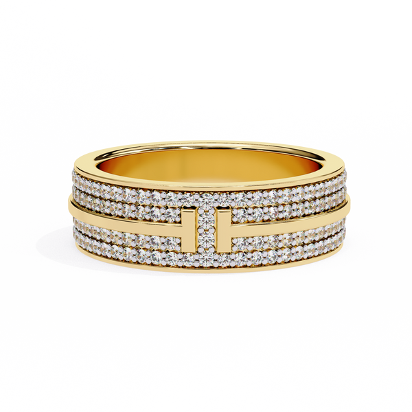 Micro Pave Wedding Banda