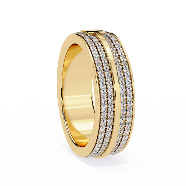 Micro Pave Wedding Banda