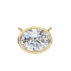 Round Bezel-Set Solitaire Pendant