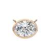 Round Bezel-Set Solitaire Pendant