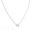 Natural Diamond Geometric Link Pendant