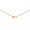 Natural Diamond Geometric Link Pendant