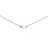 Natural Diamond Geometric Link Pendant