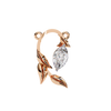 Leaf Bud Natural Diamond Pendant