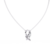 Leaf Bud Natural Diamond Pendant