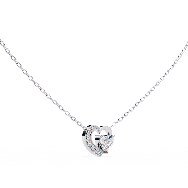 Natural Diamond Heart Pendant