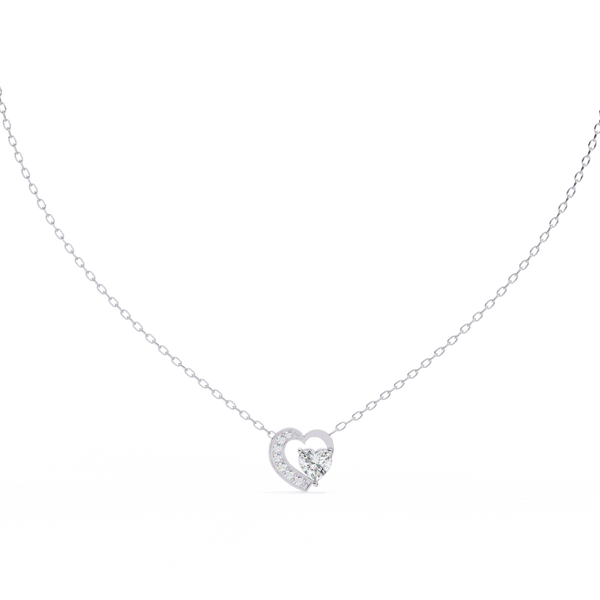 Natural Diamond Heart Pendant