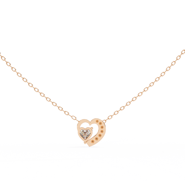 Natural Diamond Heart Pendant