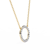 Natural Diamond Circle Pendant