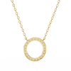Natural Diamond Circle Pendant