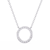 Natural Diamond Circle Pendant