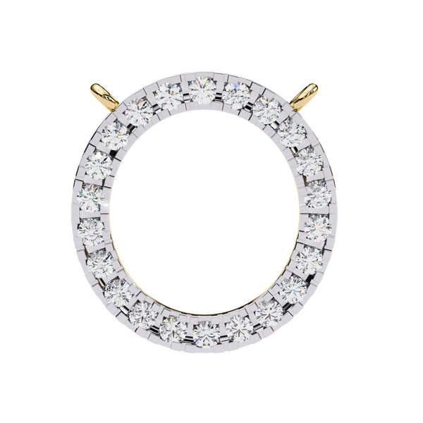 Natural Diamond Circle Pendant