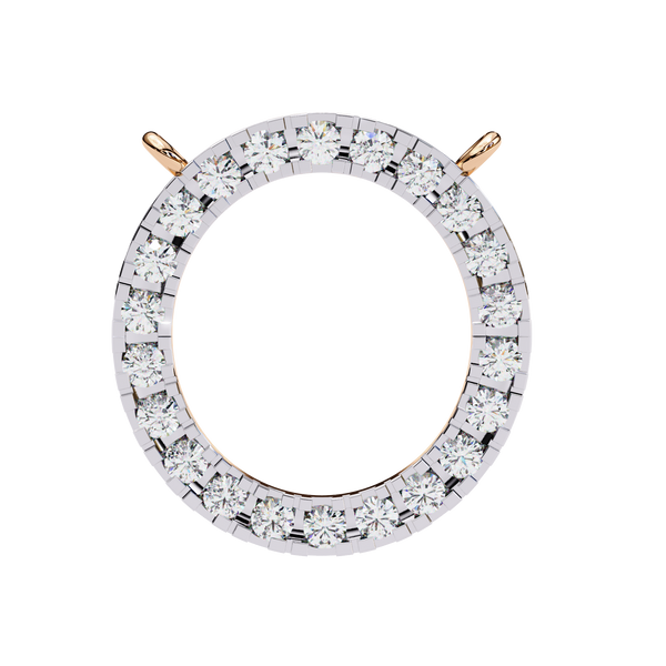 Natural Diamond Circle Pendant