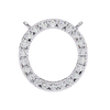Natural Diamond Circle Pendant