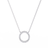 Natural Diamond Circle Pendant