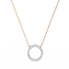 Natural Diamond Circle Pendant