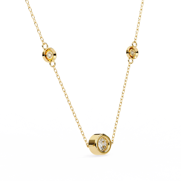 Natural Diamond Orbit Trio Pendant