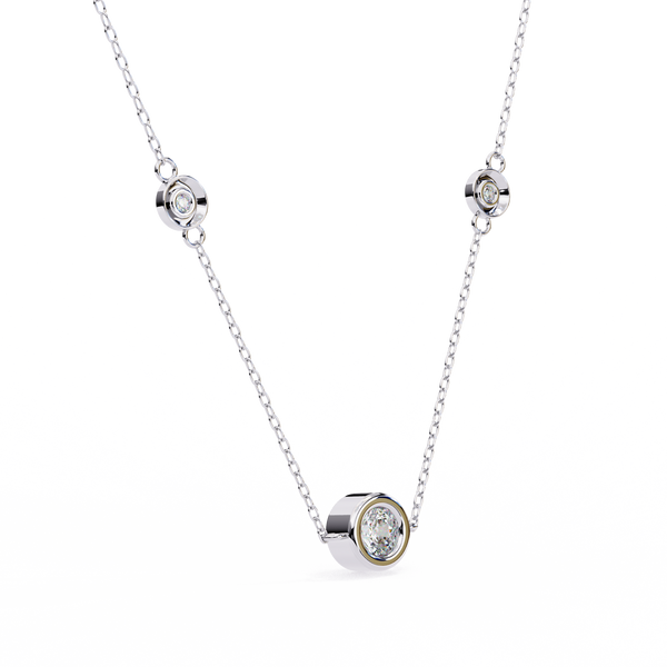 Natural Diamond Orbit Trio Pendant