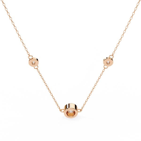 Natural Diamond Orbit Trio Pendant