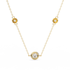 Natural Diamond Orbit Trio Pendant