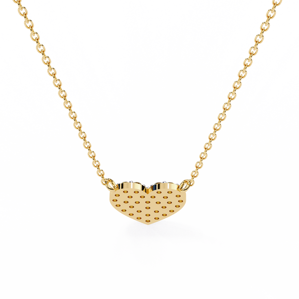 Natural Diamond Enchanted Heart Pendant