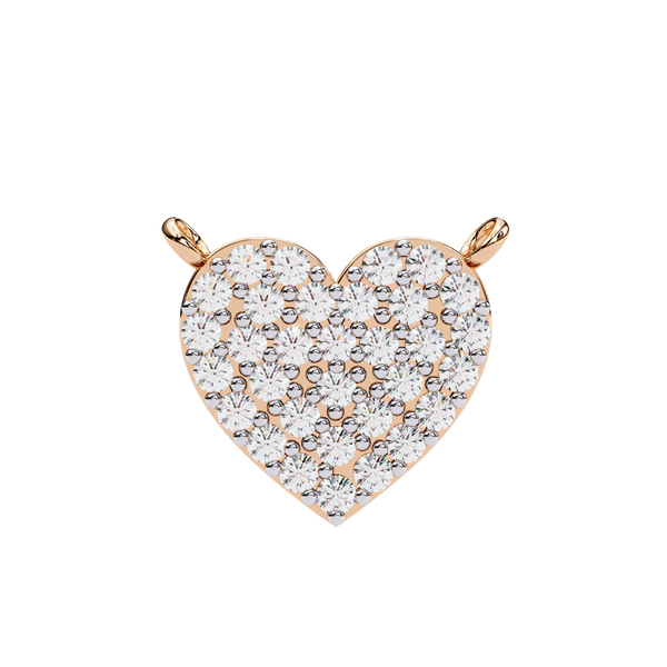 Natural Diamond Enchanted Heart Pendant