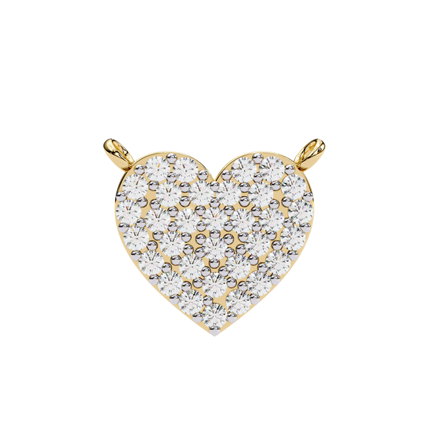 Natural Diamond Enchanted Heart Pendant